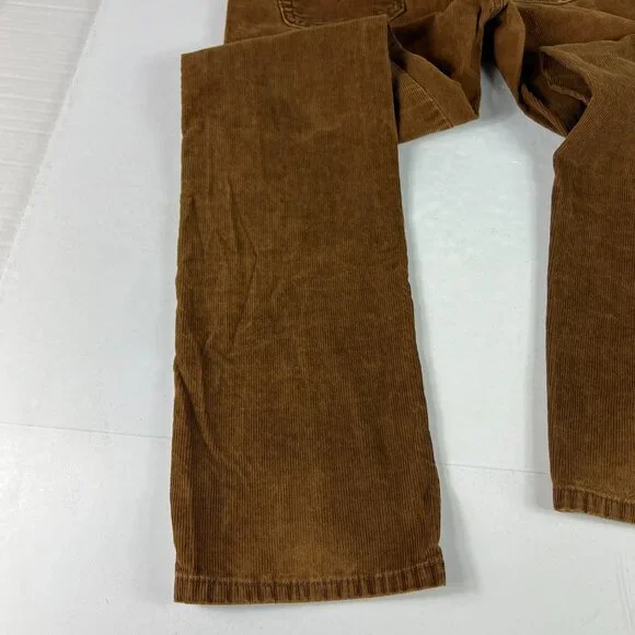 Y2K Levi's Corduroy Pants Women's Measured 31x32 Straight Brown Stretch Tag 6M - Picture 11 of 16